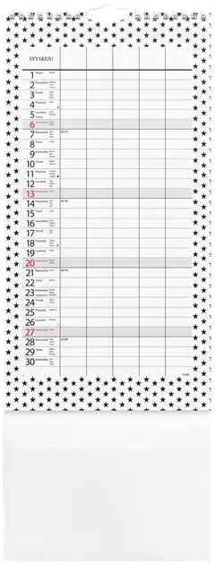 Burde Perhekalenteri 2026 Moderni paperitaskulla - 3