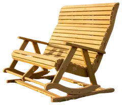 Riku tupla jousikeinu, istuinleveys 110cm, kestopuu vihreä - 3