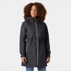 Helly Hansen naisten kevytvanutakki pitkä Westport Ins Coat - ebony - 3