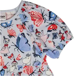 Muumi lasten mekko Perhospuisto 591899 - Vaaleansininen - 2