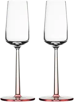 Iittala Essence ruusu 2 kpl kuohuviinilasi 21cl - 1