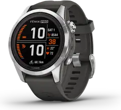 Garmin Fenix 7s Pro Solar urheilukello, harmaa - 5