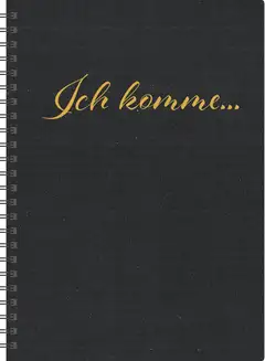 Ich komme -muistikirja A5, musta - 1
