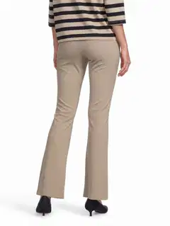 House naisten flare leg trikoohousut Betsy - Taupe - 3