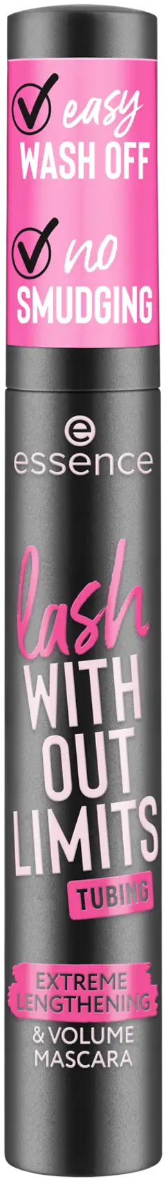 essence lash WITHOUT LIMITS TUBING Extreme Lengthening & Volume Mascara 04 Black Tubing 13 ml - 1