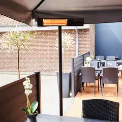 HORTUS Terassilämmitin 500/1000/1500W lattiamalli, kaukosäädin, RGT, musta - 4
