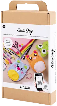 Lasten askartelupakkaus ompelu, nallet - 4