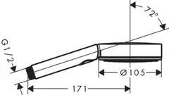 Käsisuihku hansgrohe pulsify select s 105 3jet 24110000 - 2