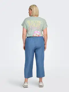 Only Carmakoma naisten housut Carcharis - Medium Blue Denim - 5