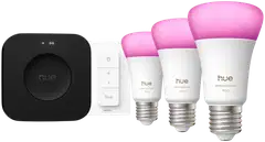 Philips Hue aloituspakkaus WCA 5W A60 E27 1000-2000K 1100LM 3 kappaletta sekä reititin - 1