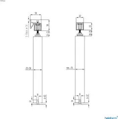 Helaform Liukuoven helasarja kiskolla 75 Flow/2100 - 3