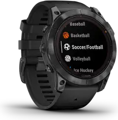 Garmin Fenix 7X Pro Solar urheilukello, musta - 1