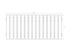 Näkösuoja-aita, pysty laudoitus, grafiitin harmaa, 183x80x3,3cm - 2