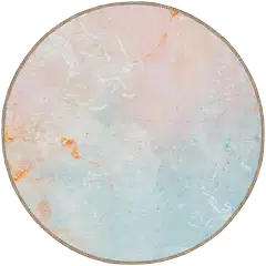 ihankotona matto Lilie Ø133 cm pastelli - 1