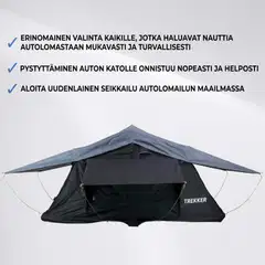 Trekker kattoteltta camper m, musta - 3