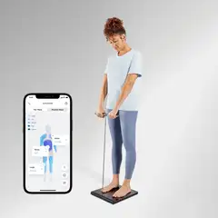 Saat täydellisen yleiskuvan painonpudotuksestasi ja yleisestä terveydentilastasi Withings Body Scan -henkilövaa alla, joka seuraa painoasi, antaa vinkkejä ruokavalioon ja mittaa myös sykettäsi. - 5
