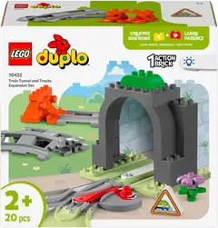 LEGO® DUPLO Town 10425 Tunneli ja raiteet ‑laajennussarja - 2