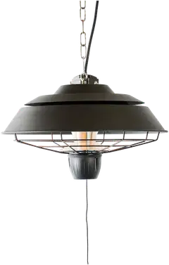 HORTUS Terassilämmitin ripustettava 1500 W, HA, Ø42 cm, musta - 1