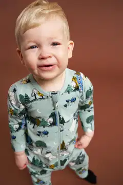 Muumi vauvojen pyjama Kuutamoyö 593359 - vihreä - 5