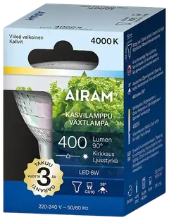 Airam LED Kasvilamppu PAR16 6W GU10 400 lm 36D - 2