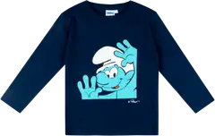Smurffit lasten pitkähihainen trikoopaita - sininen (t.sin.) - 1