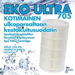 EKO ULTRA 705 ulkoporealtaan kestokuitusuodatin - 3
