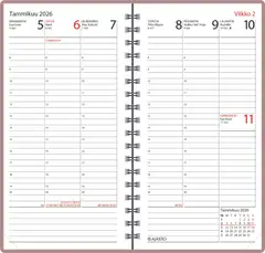 Ajasto taskukalenteri Agenda, ruusukulta - 2