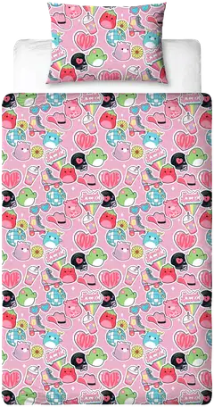 Lasten pussilakanasetti Squishmallows 150x210+50x60 cm - 2