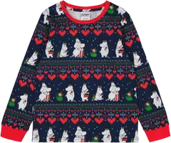 Moomin by Martinex lasten pyjama Talvisydän 590398 - tummansininen - 2