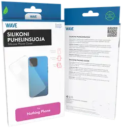 Wave Silikonisuoja, Nothing Phone (3a) Pro, Kirkas - 1