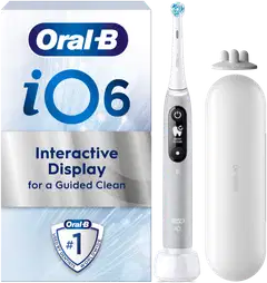 Oral-B iO 6 Grey sähköhammasharja, 2 Vaihtoharjaa, 1 Matkakotelo - 1