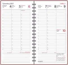 Ajasto taskukalenteri Agenda, ruusukulta - 2