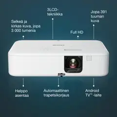 Epson FullHD 3LCD projektori CO-FH02 valkoinen - 6