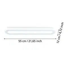 EGLO kattovalaisin Macchioni LED 20W CCT 55x12 cm valkoinen - 5