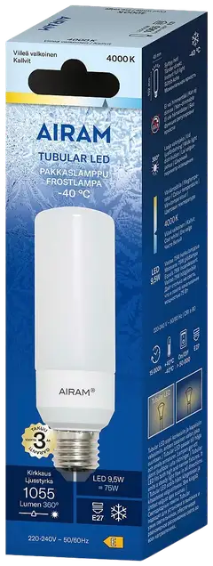 Airam Otso opaali tubular pakkaslamppu E27 4000K 1055lm - 2