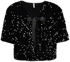 Hailys naisten jakku Li44v - Black glitter - 1