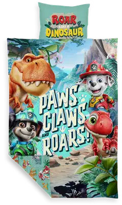 Lasten junior pussilakanasetti Paw Patrol 120x160+40x60 cm - 1