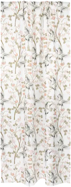 House sivuverho Crains-Flowers 140 x 250 cm valkoinen/v.pun/beige - 1