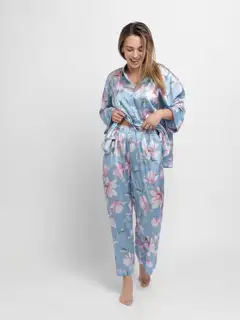 Dorina naisten pyjaman paita Bella FXTO0031 - Floral print - 4