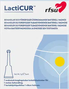 RFSU LactiCUR bakteerivaginoosin hoito7 kpl - 1