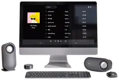 Logitech PC-kaiutin Z407 Bluetooth harmaa - 7