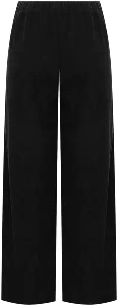 WKLY. naisten leveälahkeiset vakosamettihousut wide leg 222W312656 - Black - 2