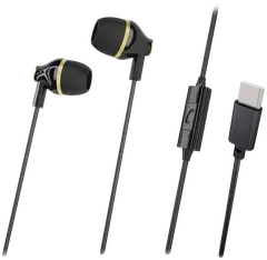 Wave Nappikuulokkeet, USB Type-C, Musta/Kulta - 1