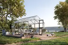 Kreative Gartentechnik kasvihuone Ortasia IV 12,74 m2 antrasiitinharmaa lasi - 3