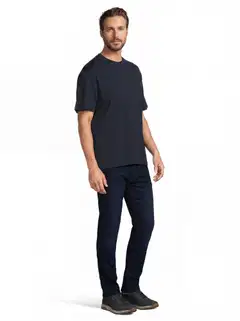 House miesten t-paita o-pääntiellä oversize 195HBNOS24 - D.blue - 4