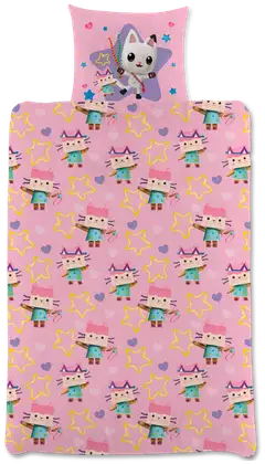 Hello Kitty lasten pussilakanasetti 150x210+50x60 cm vaaleanpunainen - 2
