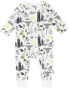 Muumi vauvojen pyjama Laiskottelu 591085 - Mustavalkoinen - 1