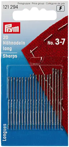 Prym ompeluneulalajitelma koot 3-7 Sharps 20 kpl/pakkaus - 1