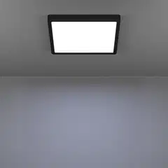 EGLO kattovalaisin Fueva 6 LED 13W CCT 29x29 cm musta - 7