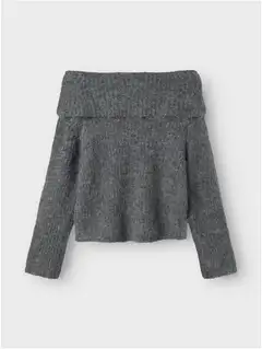 LMTD lasten neule - dark grey melange - 3
